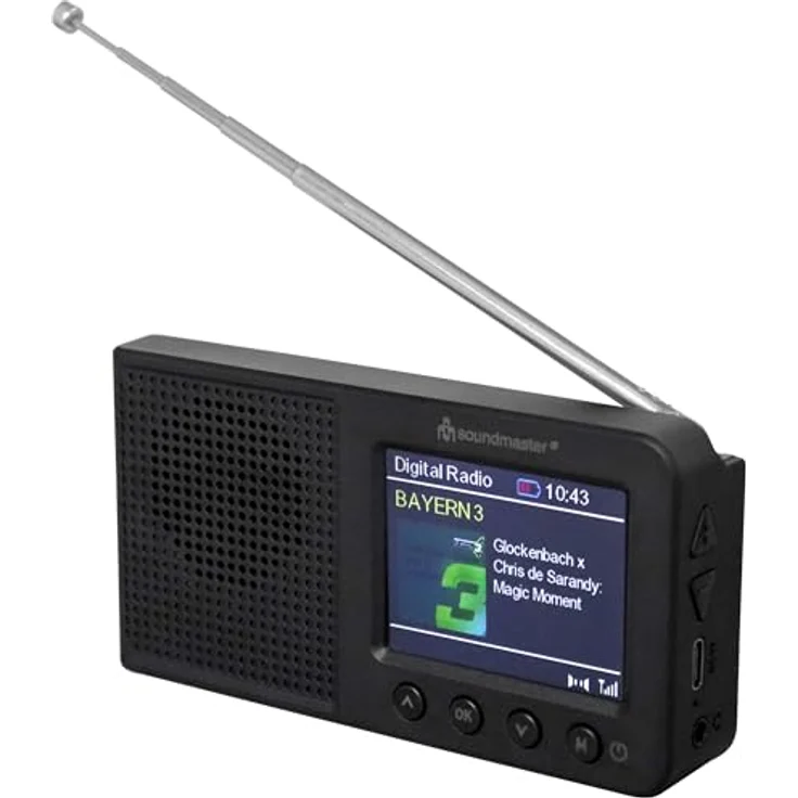 Soundmaster DAB175SW DAB+ Radio Schwarz mit LCD-Display und Weckfunktion – Bild 2