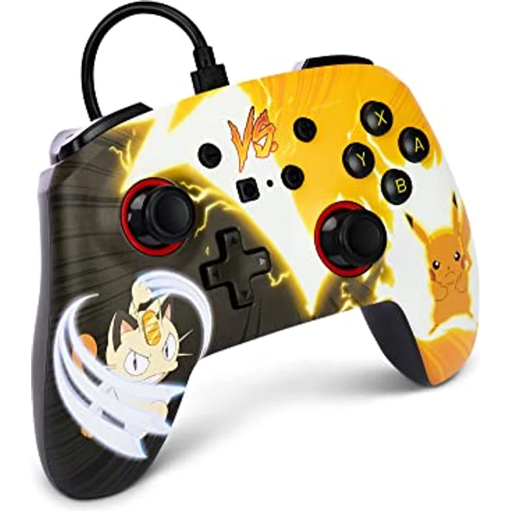 PowerA Verbesserter kabelgebundener Controller von PowerA für Nintendo Switch – Pokémon: Pikachu vs. Meowth – Bild 3