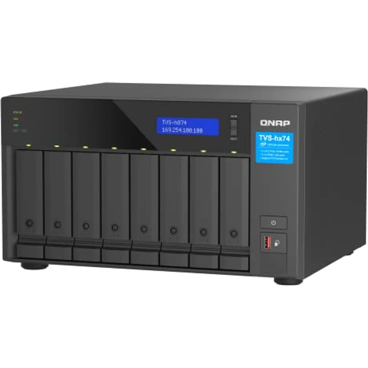 Qnap TVS-h874-i5-32G |Intel Core i5 Prozessor, 32 GB RAM, PCIe Gen 4, Schwarz, 8 Bay – Bild 4
