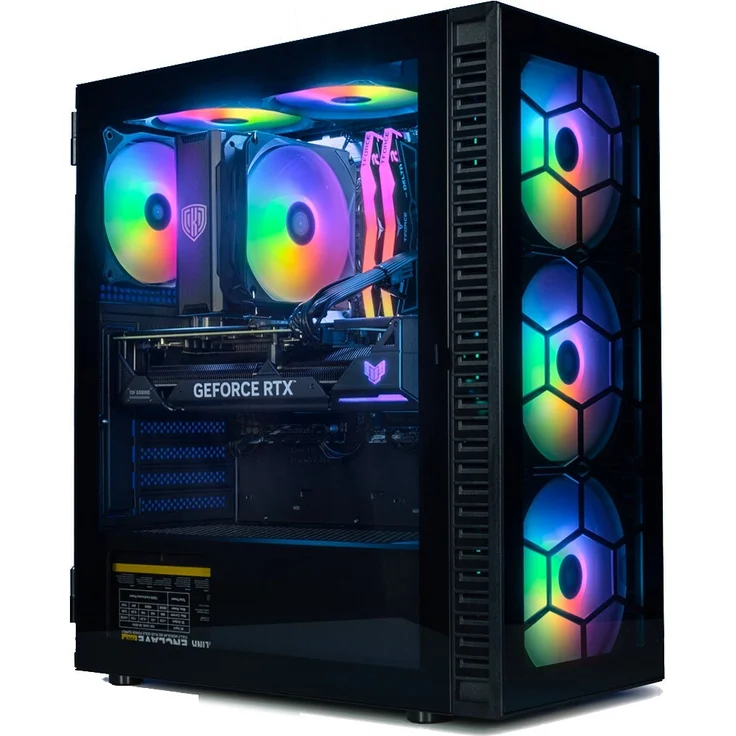 MeinPC Gaming-PC (Intel Core i9 12900K 16x 5.2 GHz, Nvidia GeForce RTX 4060, 32 GB RAM, 1000 GB SSD, RGB-Tower, W-Lan-Windows 11) - Gamer, Gaming