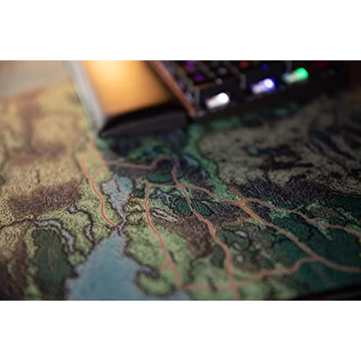 Konix Dungeons & Dragons Gaming-Mauspad XXL 80 x 46 cm, rutschfeste Unterlage mit Motiv Karte von Faerûn, langlebig und transportabel – Bild 5