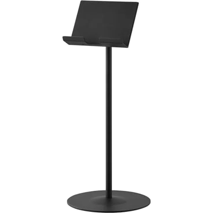 Yamazaki 1434 SMART Höhenverstellbarer Tablet-Ständer, schwarz, aus Stahl-ABS Harz-Silikon, minimalistisch, 40,8-65,8 cm höhenverstellbar – Bild 1