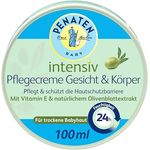 Penaten Intensiv Pflegecreme Gesicht & Körper (100 ml), schnelle 24h Feuchtigkeitspflege mit Vitamin E & Olivenblattextrakt