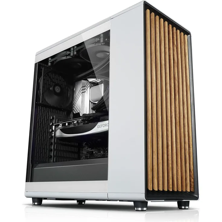 Kiebel Gaming PC White Forest V, AMD Ryzen 7 5700X, 16GB DDR4, NVIDIA RTX 4060 8 GB, 1TB SSD, ATX Gehäuse, Weiss