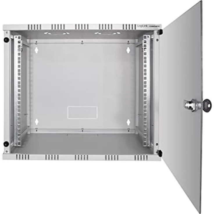 LogiLink W15A54G ECO Wandschrank 15HE (560mm Tiefe), Flat Pack (unmontiert), 48,26 cm (19 Zoll) lichtgrau – Bild 2