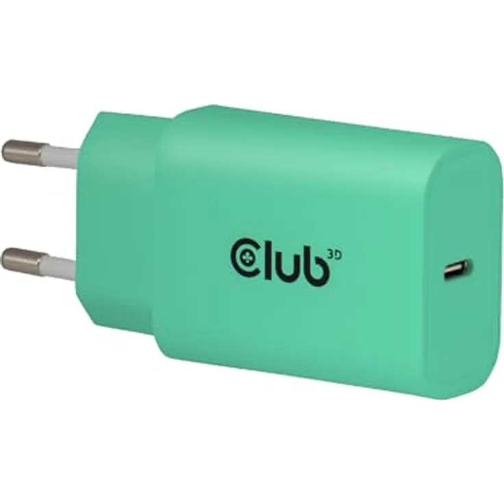 Club 3D Club3D Lifestyle Ladegerät, USB-C 30W, 2er Pack, Grün, Schnellladung fürs Handy