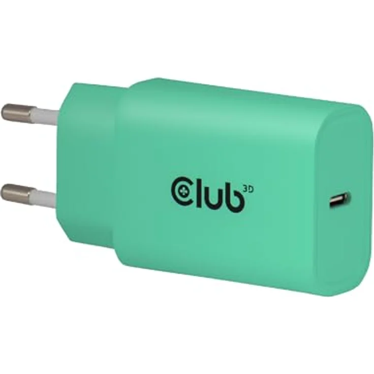 Club 3D Club3D Lifestyle Ladegerät, USB-C 30W, 2er Pack, Grün, Schnellladung fürs Handy – Bild 1
