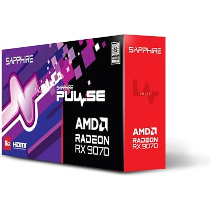 Sapphire Pulse AMD Radeon™ RX 9070 Gaming 16GB Dual HDMI/Dual DP Grafikkarte, RX9070 – Bild 1