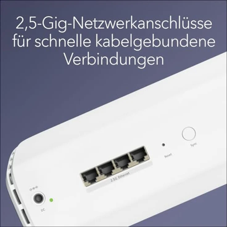 NETGEAR Orbi 870-Serie (RBE870) Tri-Band WiFi 7-Mesh-Zusatzsatellit, bis zu 200 m² Abdeckung, 21 GBit/s, weiß – Bild 5