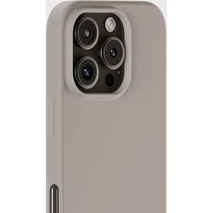 holdit Silikonhülle iPhone 16 Pro - 0,8mm Ultra dünn Handyhülle Silikon - Trendy Slim Silicone case mit Voller Schutz (erhöhte Kante für Kameraschutz) - Taupe – Bild 3