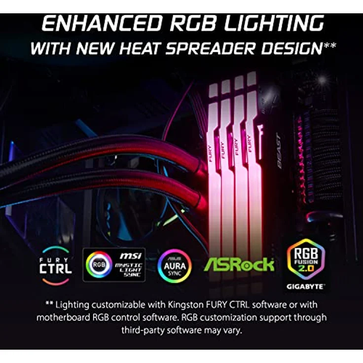 Kingston FURY Beast RGB DDR5-6000 C36 SC - 16GB (AMD EXPO) - Preisvergleich – Bild 2