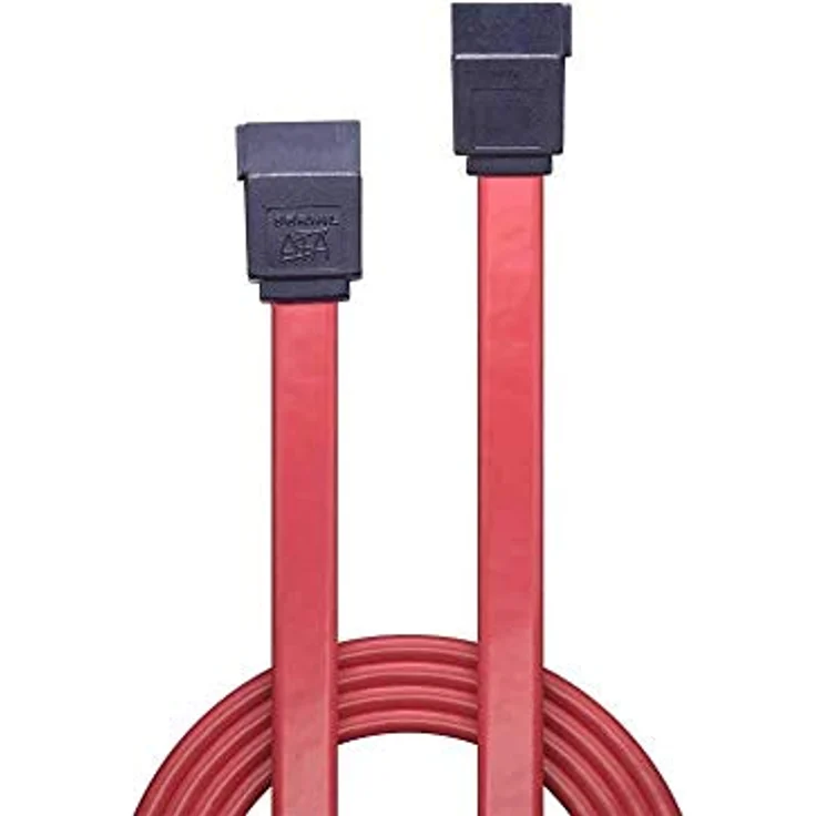 Lindy - SATA-Kabel - Serial ATA 150/300/600 - SATA bis SATA - 70cm - Rot (33325) – Bild 3