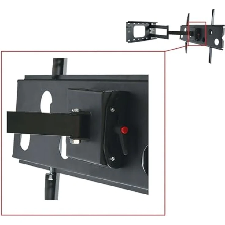 NEG Profi Universal TV-Wandhalterung Extender 7515 (schwarz) Schwenk-, neig- und ausziehbar, Full Motion – Bild 3