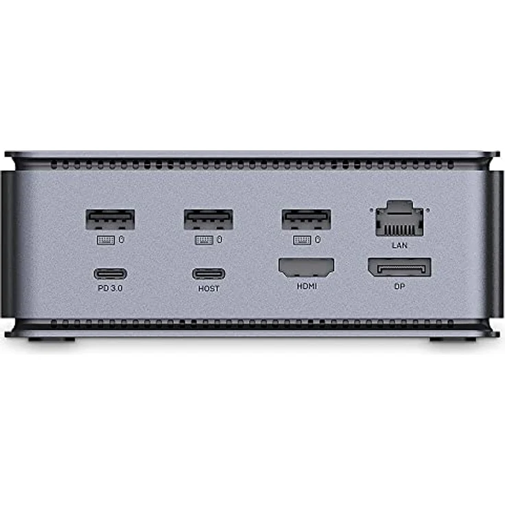 LINDY 43372 DST-Pro USB4, USB C Laptop Docking Station, 15in1, Dual Display, 8k@30Hz oder 2X 4K@60Hz, 4K@120Hz, HDMI 2.1, DP 1.4, MST, 10Gbit/s, USB 3.2 Gen.2, Ethernet, Thunderbolt 3/4, PD 100 Watt – Bild 4