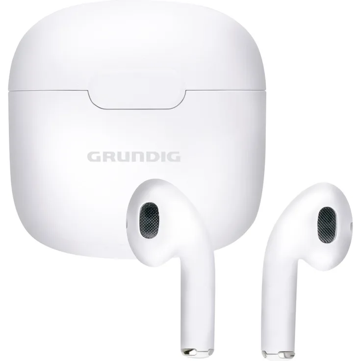 Grundig In Ear Bluetooth Kopfhörer, kabellose Earbuds mit 200 mAh und 3 Stunden Wiedergabezeit, inkl. Ladeetui und USB-C-Ladekabel