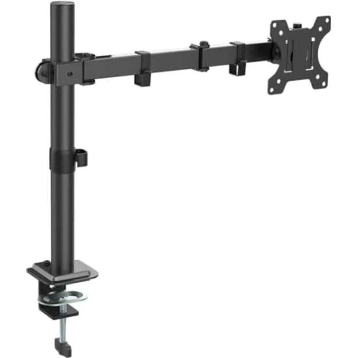 CABLETECH UCH0219 Tischhalterung für Monitore 13"-32", VESA 75x75/100x100, neigbar, drehbar, höhenverstellbar bis 390 mm, max. Tragkraft 10 kg
