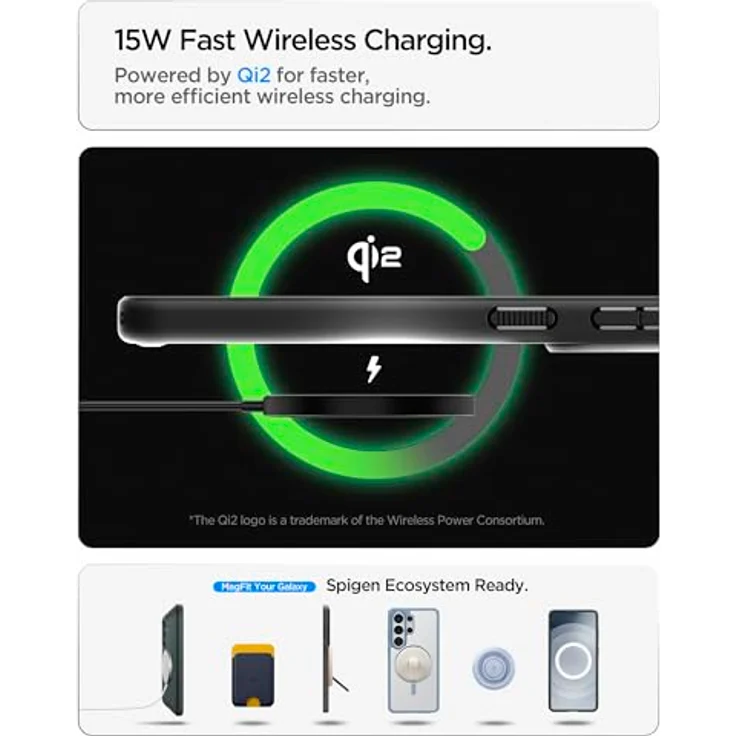 Spigen Air Skin Aramid MagFit Hülle für Samsung Galaxy S26 – Ultrathin, Stoßfest, Premium Aramidfaser, Schwarz, Kompatibel mit MagSafe – Bild 2