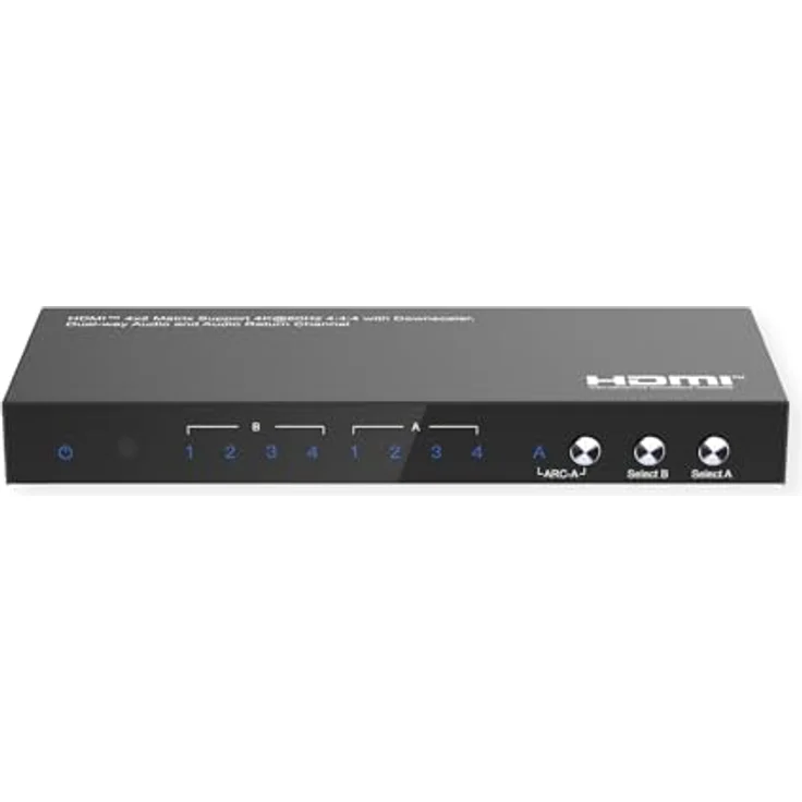 VALUE 4K HDMI Matrix Switch, 4 x 2, mit Fernbedienung, EDID-Kontrollfunktion, max. 3840 x 2160 @60Hz – Bild 4