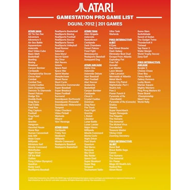 ATARI Atari Gamestation Pro, Konsole mit über 200 Spielen, inklusive Atari 2600, 5200, 7800 und Arcade-Klassikern – Bild 5