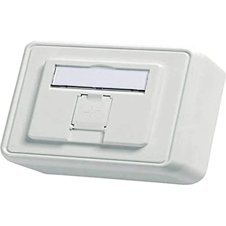 Telegärtner Netzwerkdose Aufputz Unbestückt 1 Port, alpinweiß, 80 x 80 x 52,3 mm, RJ45 Steckverbinder – Bild 2
