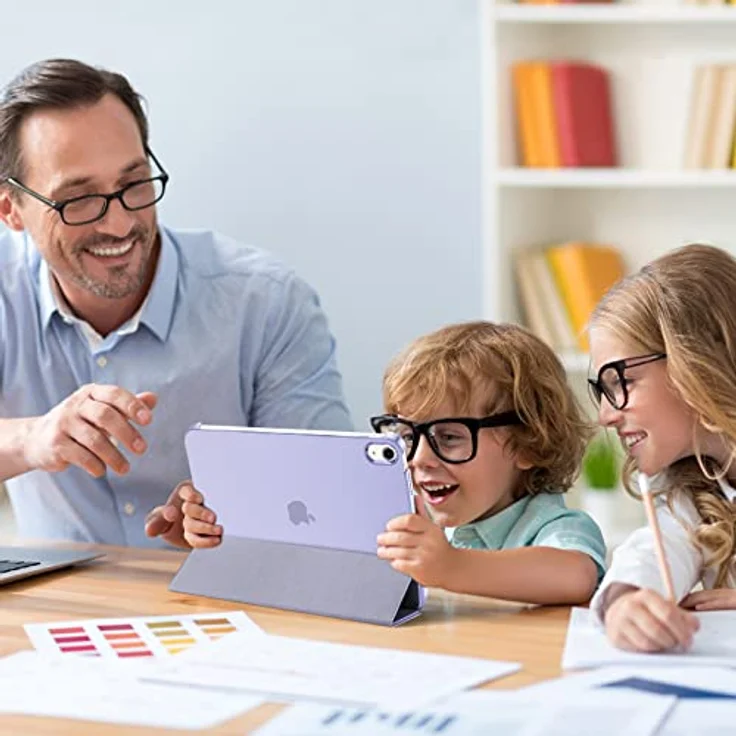 ProCase Hülle für iPad A16 11" (2025) / iPad 10. Gen. (2022) - Leichtes, dünnes Hardcase mit Auto Wake/Sleep - Helllila – Bild 3