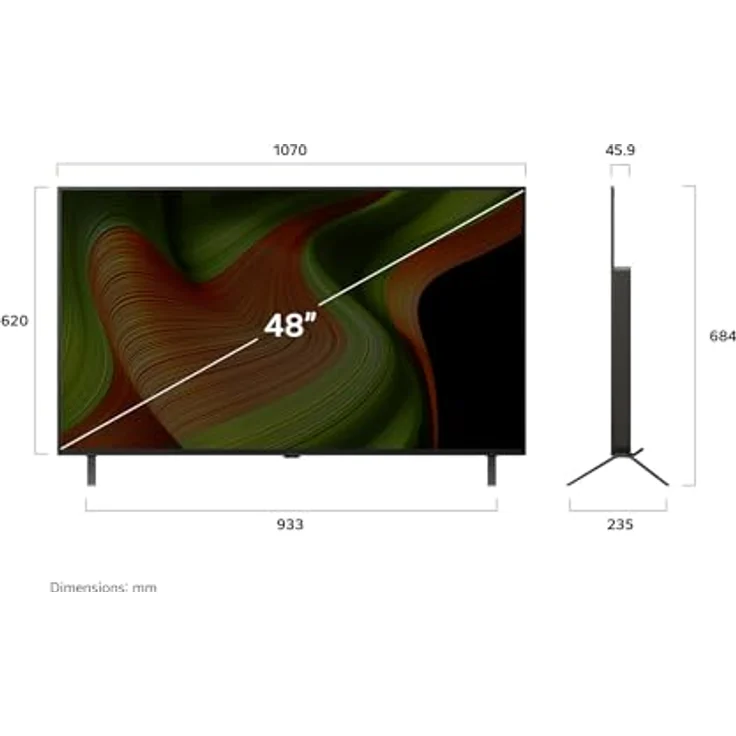 LG OLED48B59LA, 48 Zoll 4K OLED AI TV mit α8 Gen2 4K AI Prozessor, Dolby Vision, Dolby Atmos, webOS 25, 120Hz – Bild 5