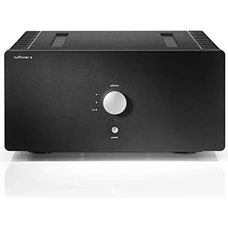Nubert nuPower A | Schwarze 2 Kanal Endstufe | vollsymmetrischer Analogverstärker | schaltbare High End Endstufe Mono (1 x 2200 W) oder Stereo (2x 1150W) | Class-AB Endverstärker