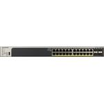 Netgear GS728TP 28-Port Gigabit Ethernet LAN PoE Switch Smart Managed Pro (mit 24x PoE+ 190W, 4x 1G-SFP, Desktop- oder Rack-Montage mit ProSAFE Lifetime-)