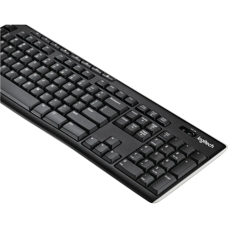 Logitech K270 Kabellose Tastatur, 2.4 GHz Verbindung via Unifying USB-Empfänger, 8 Multimedia- und Schortcut-Tasten, Spritzwassergeschützt, 2-Jahre Batterielaufzeit, Spanisches QWERTY-Layout - schwarz – Bild 7