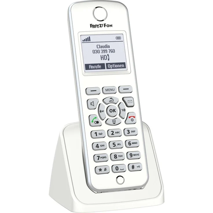 AVM FRITZ!Fon M2 DECT-Komforttelefon (für FRITZ Box Monochromes Display, HD-Telefonie) deutschsprachige Version – Bild 8