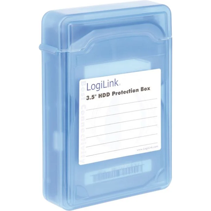 LogiLink UA0133 Festplatte Schutzhülle für 1x 8,9 cm (3,5 Zoll) HDD, blau – Bild 2
