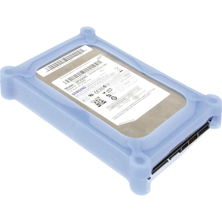 LogiLink UA0134 Festplatte Silikon Schutzhülle für 1x 8,9 cm (3,5 Zoll) HDD, blau – Bild 2