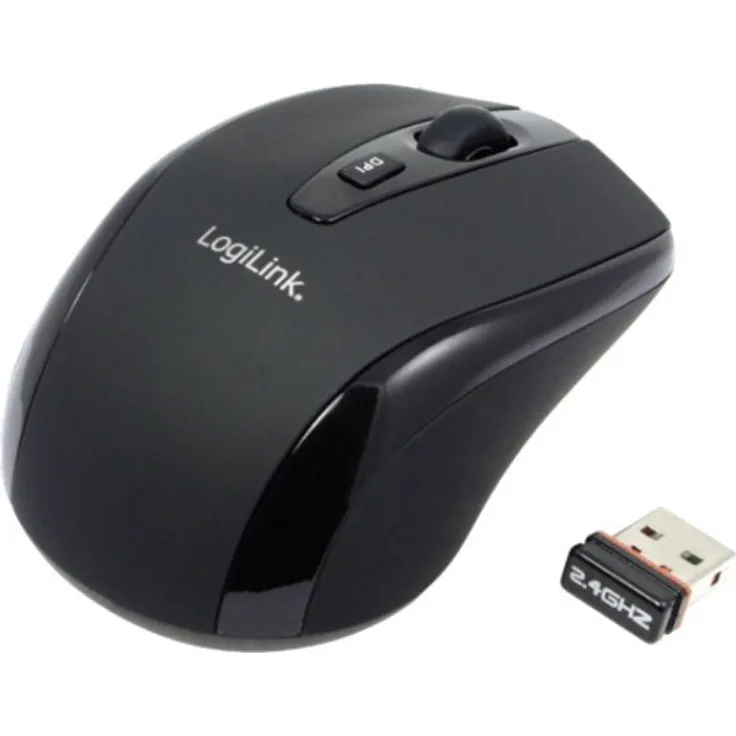 LogiLink ID0031 Wireless optische Mini Maus schwarz