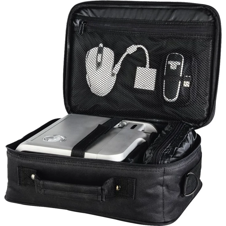 Hama Sportsline Beamertasche groß (Projektor Tasche Größe L, 27 x 39 x 15 cm für Acer, BenQ, Epson, LG, Optoma Beamer) Schwarz – Bild 3