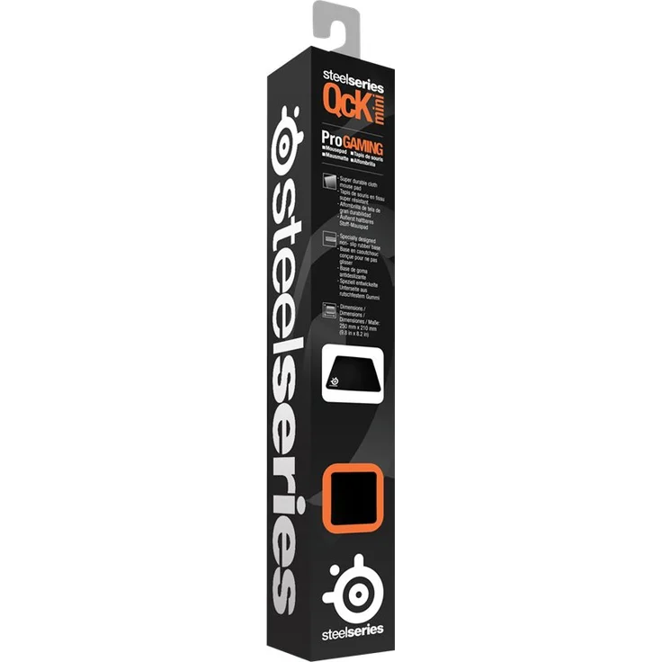 SteelSeries QcK Mini - Gaming-Mauspad - 250mm x 210mm x 2mm - Stoff - Gummiunterseite - Schwarz – Bild 2