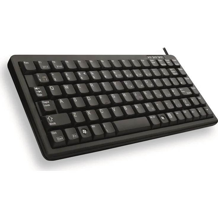 CHERRY Compact-Keyboard G84-4100 - Tastatur - PS/2, USB - Deutsch QWERTZ - Schwarz (G84-4100LCMDE-2) – Bild 2