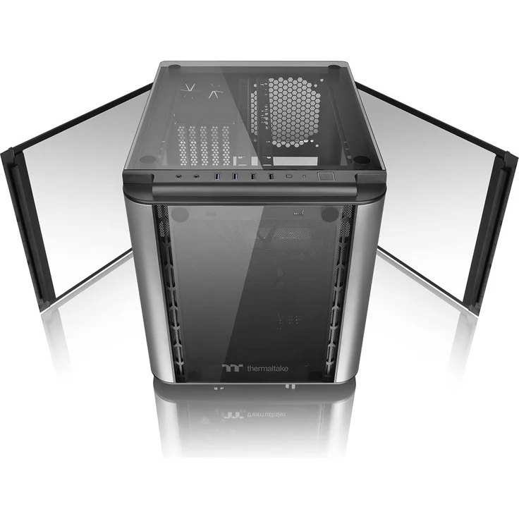 Thermaltake Level 20 VT PC-Gehäuse Cube Case, schwarz/silber (CA-1L2-00S1WN-00) – Bild 2