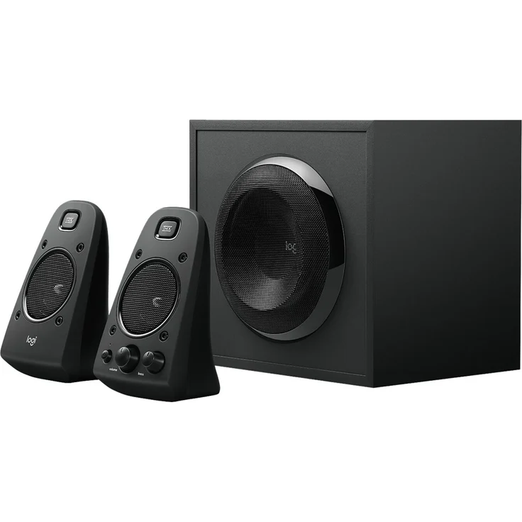 Logitech Z623 Lautsprecher-System mit Subwoofer, Satter Bass, 400 Watt Spitzenleistung, THX-Zertifiziert, 3,5 mm & Cinch-Eingänge, Multi-Device, EU Stecker, PC-PS4-Xbox-TV-Smartphone-Tablet - schwarz – Bild 6