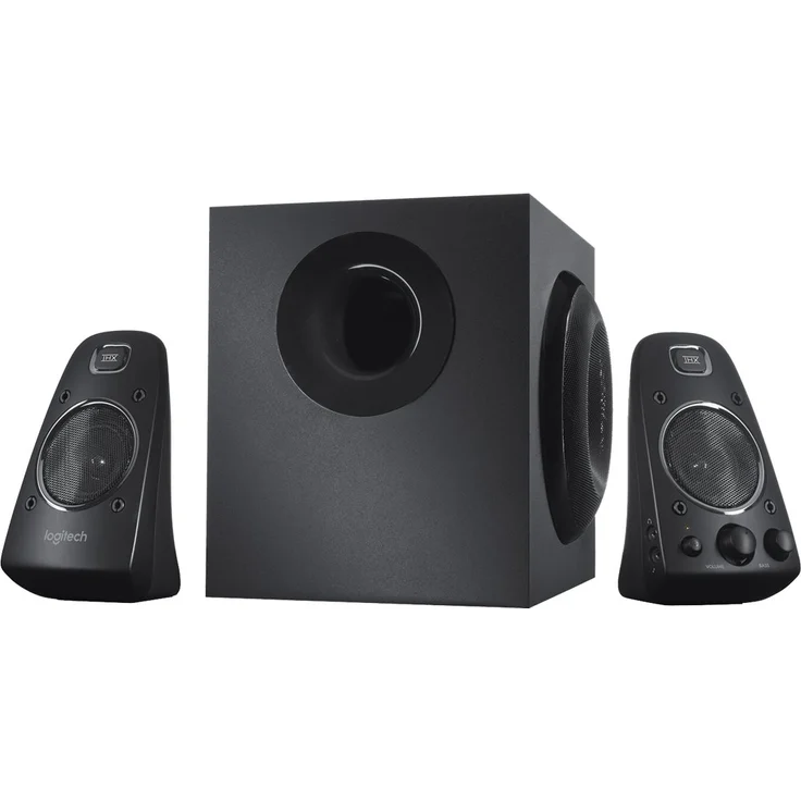 Logitech Z623 Lautsprecher-System mit Subwoofer, Satter Bass, 400 Watt Spitzenleistung, THX-Zertifiziert, 3,5 mm & Cinch-Eingänge, Multi-Device, EU Stecker, PC-PS4-Xbox-TV-Smartphone-Tablet - schwarz – Bild 5