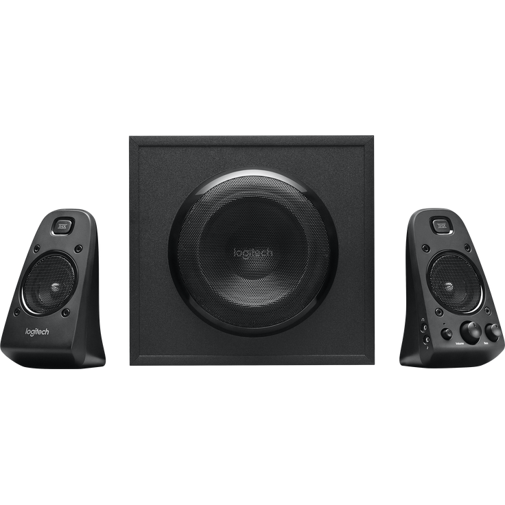 Logitech Z623 Lautsprecher-System mit Subwoofer, Satter Bass, 400 Watt Spitzenleistung, THX-Zertifiziert, 3,5 mm & Cinch-Eingänge, Multi-Device, EU Stecker, PC-PS4-Xbox-TV-Smartphone-Tablet - schwarz – Bild 4