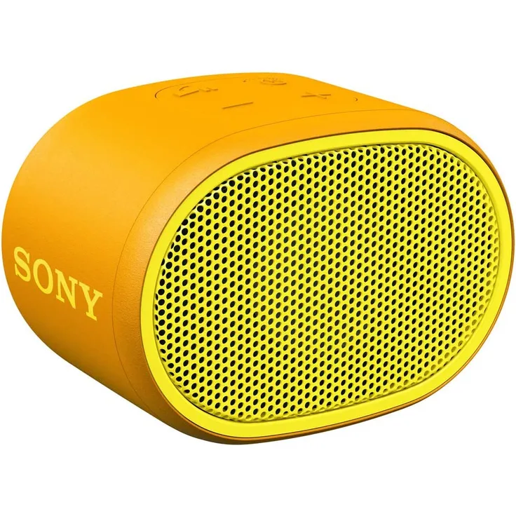 Sony SRS-XB01 tragbarer Bluetooth Lautsprecher (Extra Bass, 6h Akku, Spritzwassergeschützt) gelb - Preisvergleich