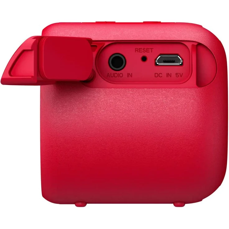 Sony SRS-XB01 tragbarer Bluetooth Lautsprecher (Extra Bass, 6h Akku, Spritzwassergeschützt) rot – Bild 4