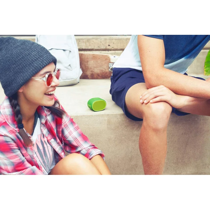 Sony SRS-XB01 tragbarer Bluetooth Lautsprecher (Extra Bass, 6h Akku, Spritzwassergeschützt) grün – Bild 6