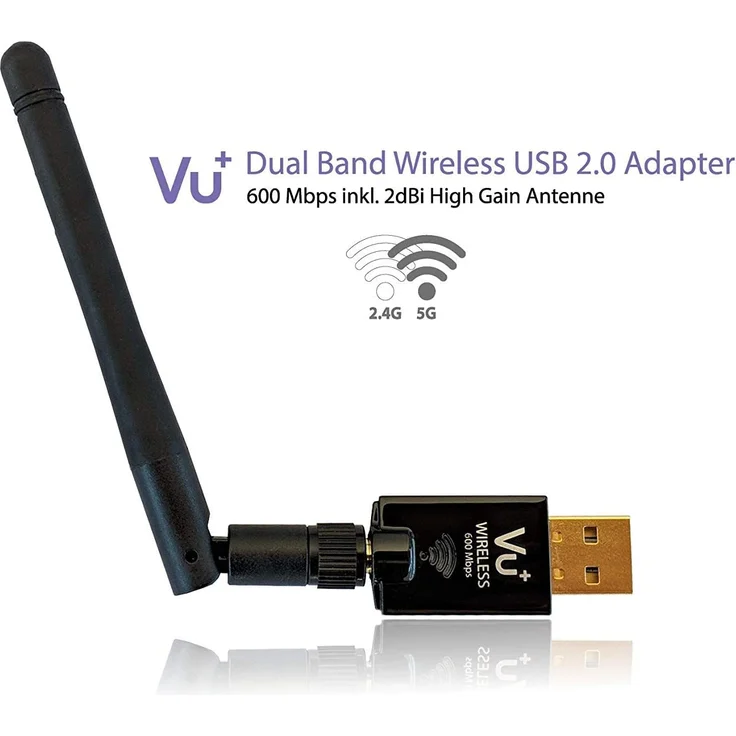 VU+ 600 Mbps Dual Band Wireless USB 2.0 Adapter (13180) – Bild 4