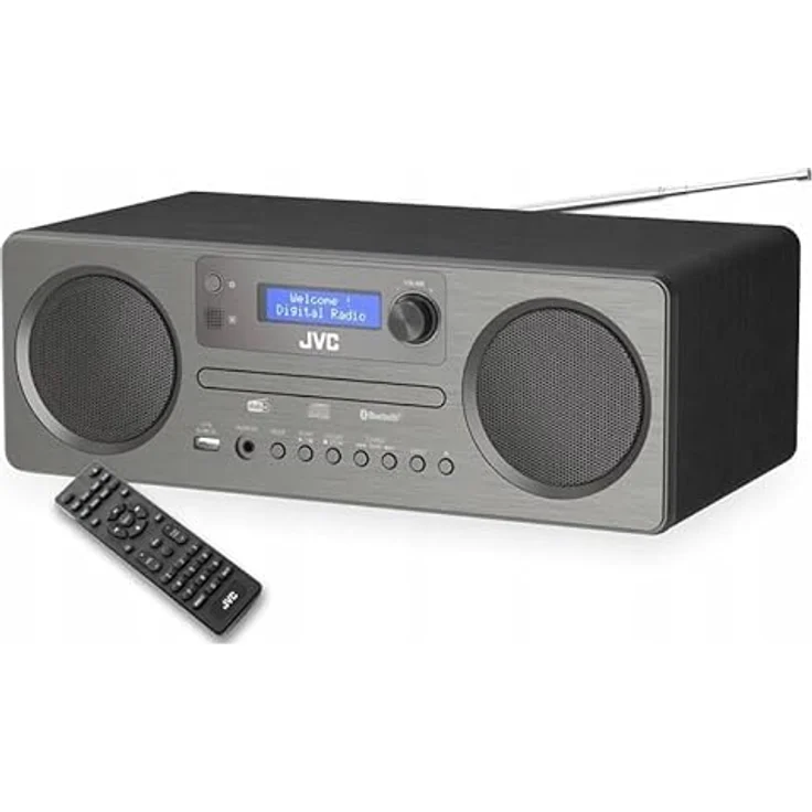 JVC Mini-Turm RD-E861B-DAB, Kompaktanlage mit DAB+ und Bluetooth, grau – Bild 6