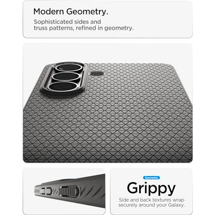 Spigen Liquid Air Hülle für Samsung Galaxy S26, stoßdämpfender TPU-Schutz, Anti-Rutsch Design – Marble Gray – Bild 5