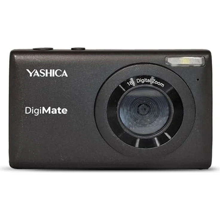 Yashica DigiMate 100, Kompaktkamera mit 64 MP und 18x Digitalzoom, schwarz – Bild 1