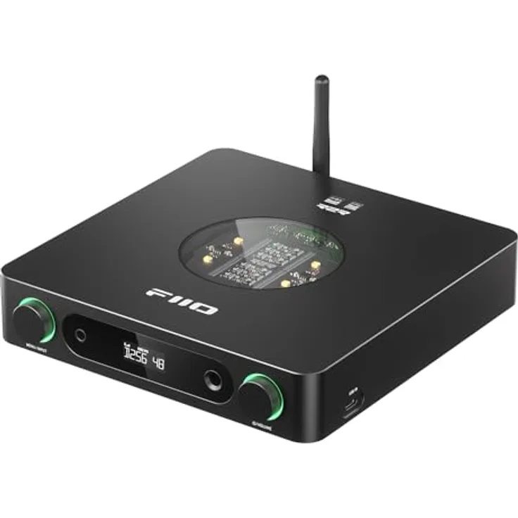 FiiO K13 R2R (USB-DAC, Display, Klangregelung, Gain-Schalter, Bluetooth), Kopfhörerverstärker, Schwarz