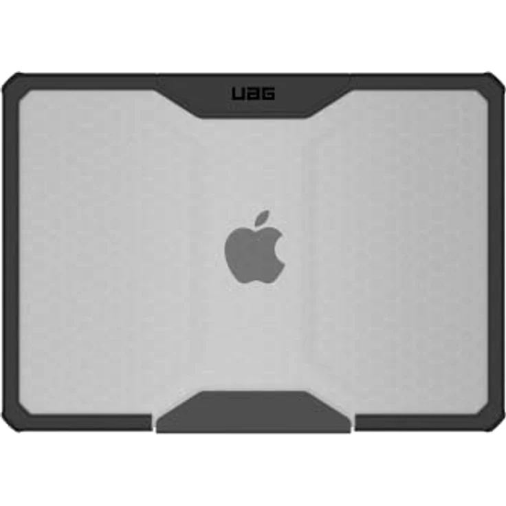 Urban Armor Gear Plyo Case für das Apple MacBook Air 13" Zoll (M2-2022) Hülle [Sturzfeste Schutzhülle nach US-Militärstandard, Freier Zugang zu Allen Anschlüssen] Ice/schwarz (transparent) – Bild 4
