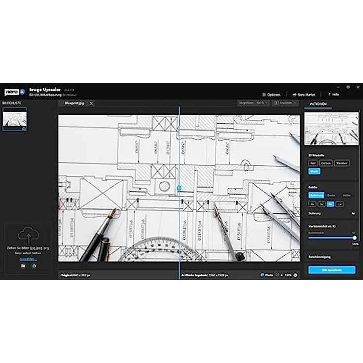 Nero AI Image Upscaler | Bilder vergrößern | Fotos schärfen | Skalieren auf 4K | Optimieren von Fotos | einfaches Nachschärfen | Windows 11 / 10 | (Unlimitierte Lizenz) für 1 PC – Bild 2